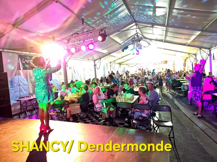 Sfeerfoto van een optreden van Shancy