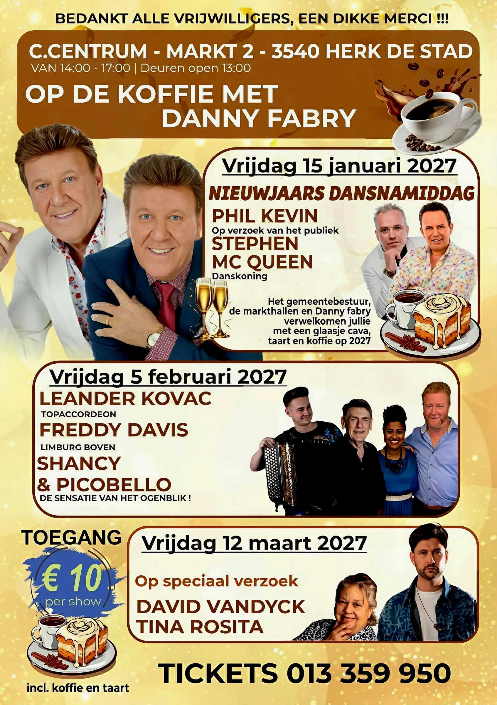 Affiche voor Op de koffie met Danny Fabry