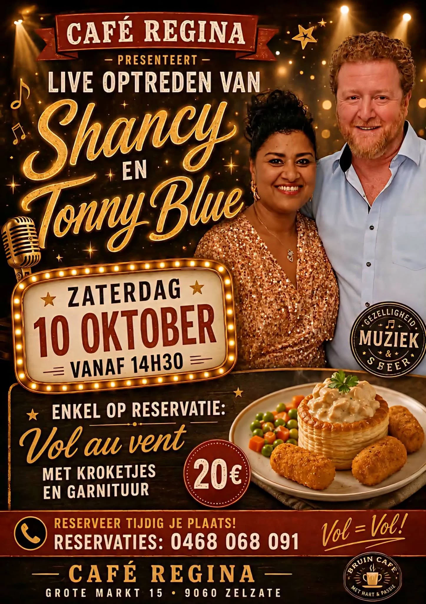 Affiche voor Café Regina
