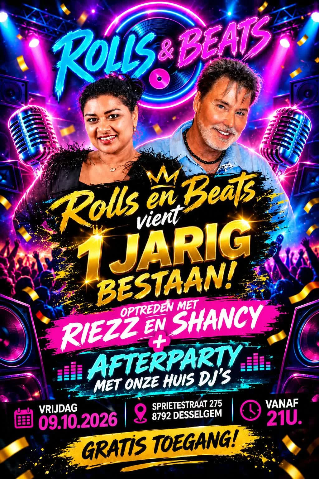 Affiche voor Rolls & Beats